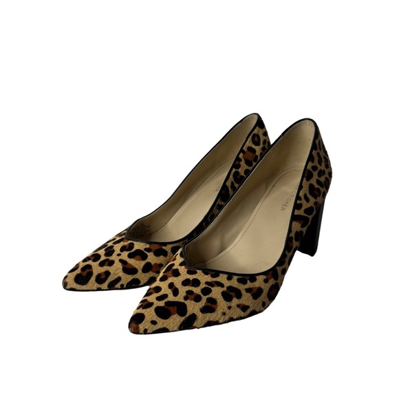Marc Fisher animal print pointed toe block heels size 9.5 - Picture 1 of 10